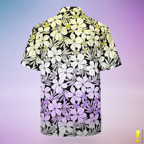 Nonbinary Pride Aloha Hawaiian Shirt